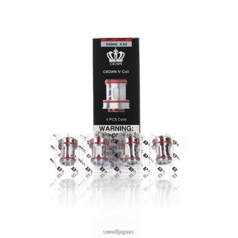 UWELL CROWN 4 交換用コイル（4個パック） | UWELL ベイプ un2 デュアルメッシュ 023Ω J0X2T184